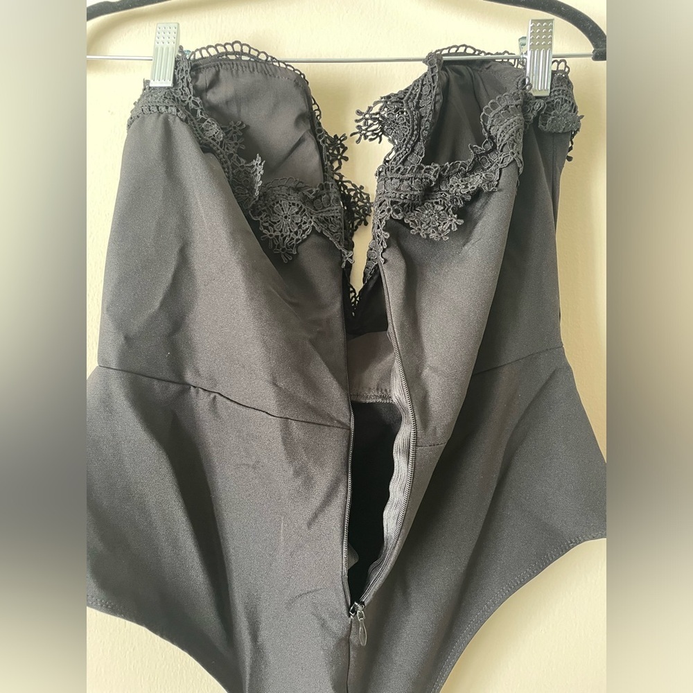 NWT Nichole Lynel The Label Bodysuit In Black - Picture 8 of 12